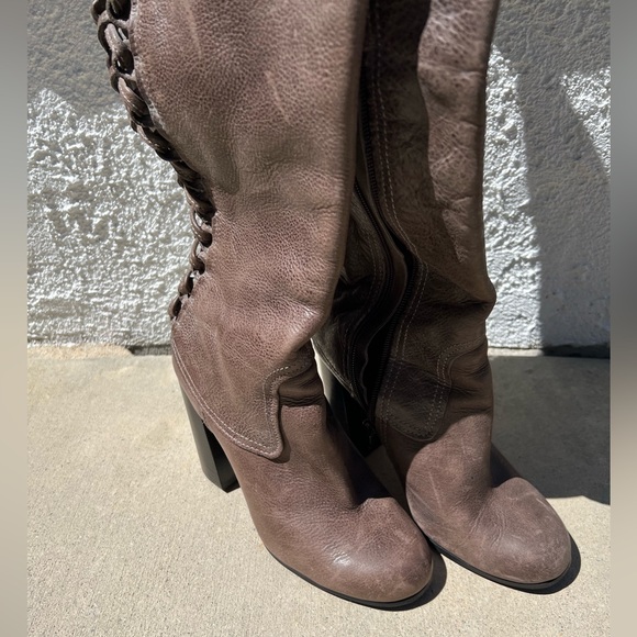 Vince Camuto Tolla leather over the knee lace up back with side zipper size 6.5 - Picture 14 of 15